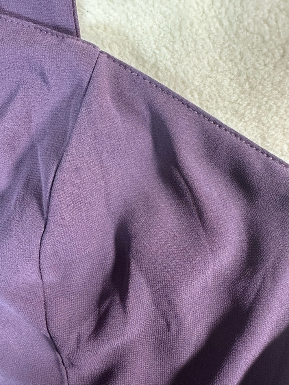 Lulu's Deep Purple Chiffon Mini Dress Prom Pick Size M - Picture 8 of 11